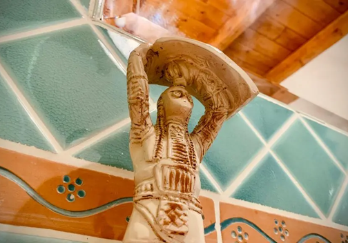 Dettaglio nel bagno della Camera della Pernice