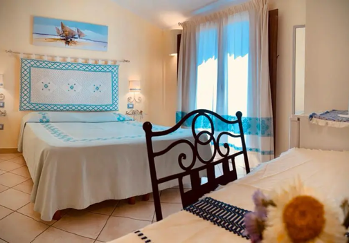 Vista letto Camera del Giglio